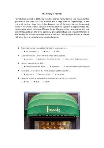 The history of Harrods A2