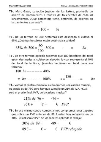 2º eso porcentajes 1