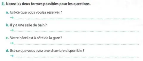 Questions - est-ce que