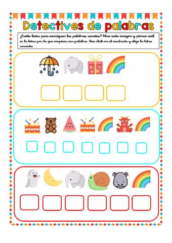 Detectives de palabras I