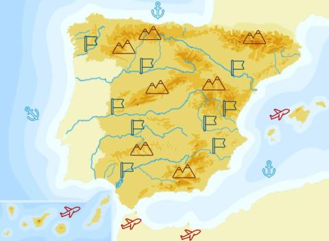 El relleu d' espanya