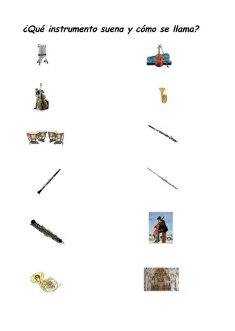 Los instrumentos de la orquesta