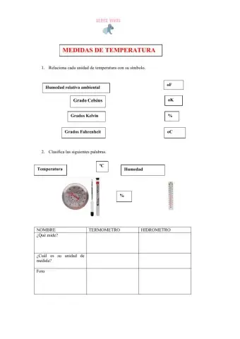 Medidas de temperatura