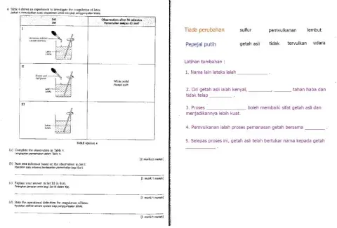 Uji pemahaman Bab 9 (9.3 Polimer - Getah asli)