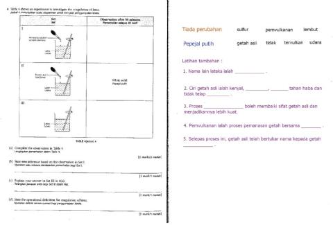 Uji pemahaman Bab 9 (9.3 Polimer - Getah asli)