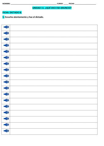 Ficha DICTADO B T-11 LCL 5º EPO