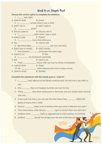 Used to vs. Simple Past