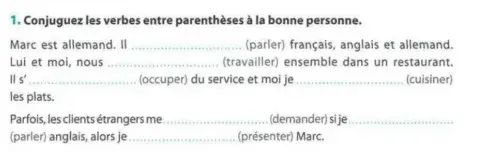 Les verbes en -er - 2