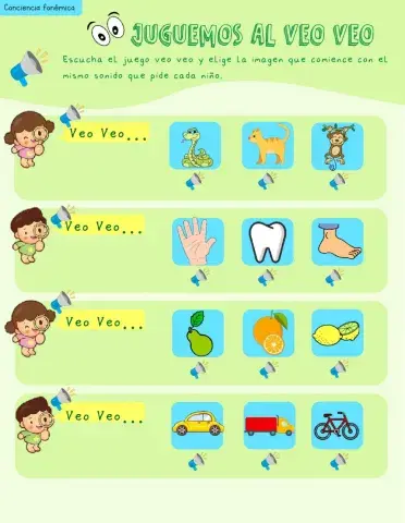 Conciencia fonémica - sonido inicial consonante