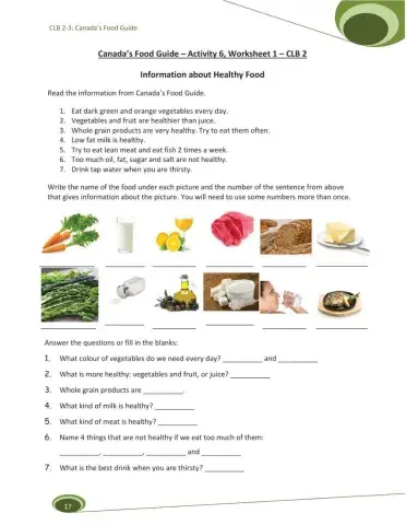 Information About Healthy Food