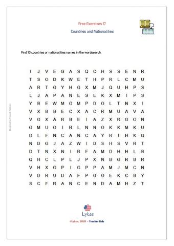FREE17-CountriesNationalities