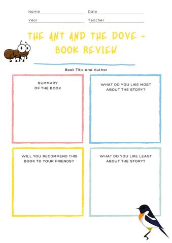 02.12 - Book report! The ant and the dove