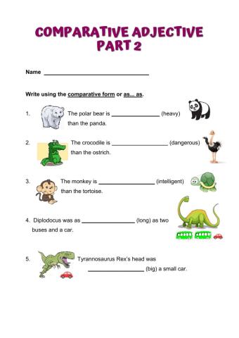 Comparative Adjective Part 2