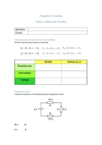 Circuitos en serie y paralelo