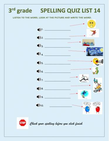 Adverbs of manner Spelling Quiz