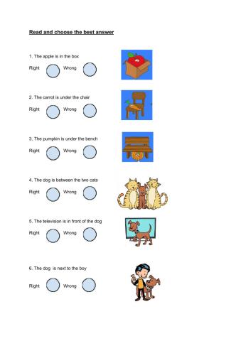 Prepositions of place