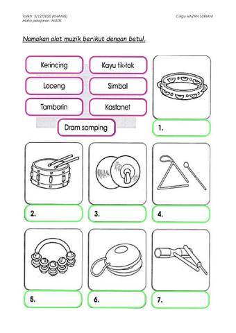 MUZIK - Alat muzik perkusi