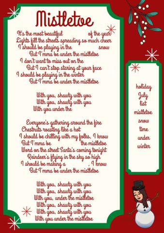 Mistletoe fill the gaps - type