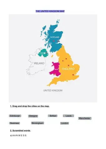 The UK map