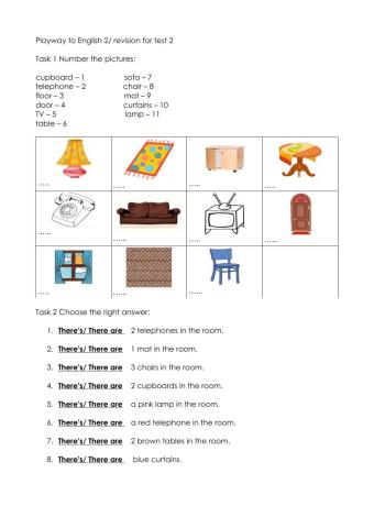 Playway to English 2 revision for test 2
