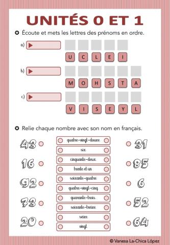 Unités 0 et 1 - 1º ESO