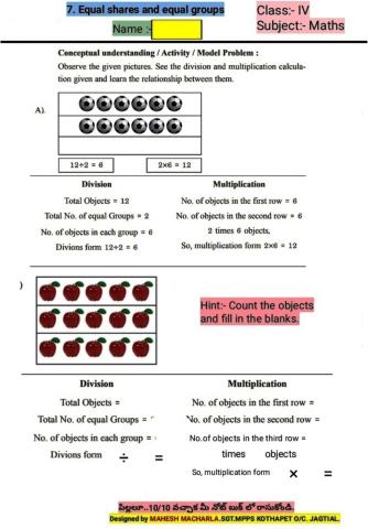 4th-MATHS-WS-7-1EM-BY MAHESH MACHARLA