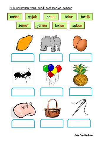 Kemahiran perkataan kv kvk