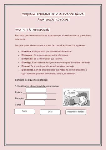 Repaso comunicación y gramática