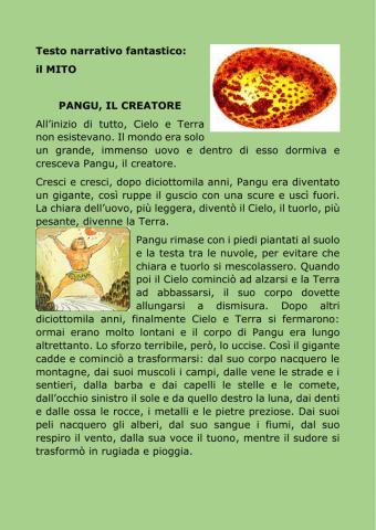 Il mito di Pangu, il creatore