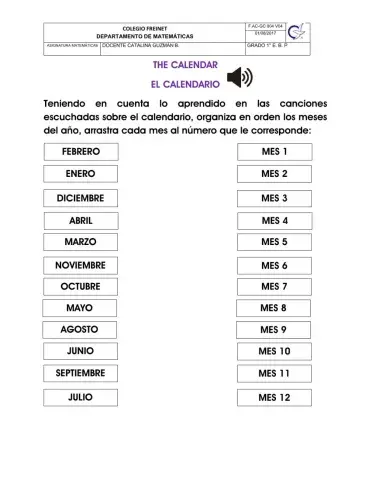 El calendario