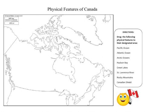 Canada Physical Features