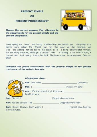 Present tenses