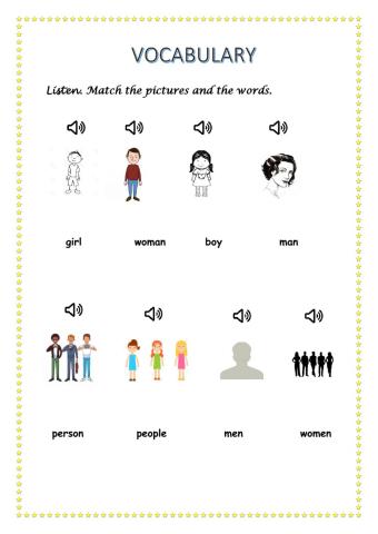 Vocabulary: people