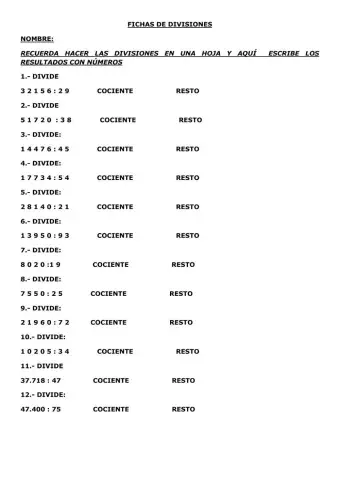 Divisiones por dos cifras