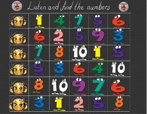 Numbers (listen&find)