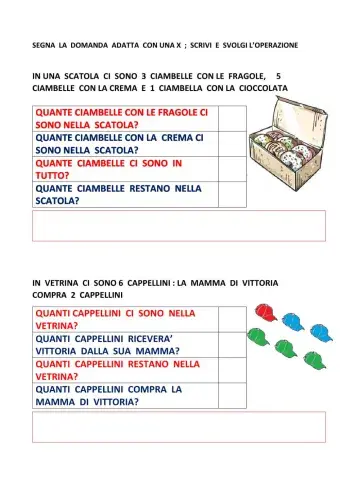 Problema : addizione o sottrazione?