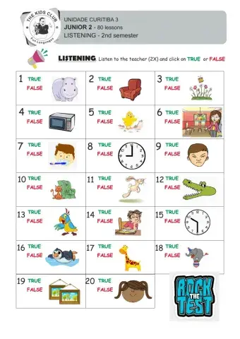 JR - listening 2nd semester