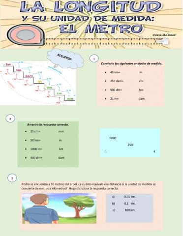 Unidad de medida- el metro