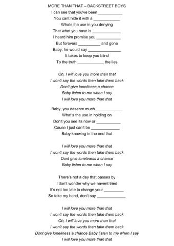 More than that - bsb