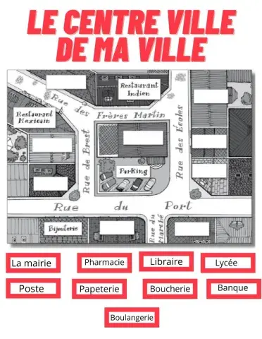 Le centre ville de ma ville