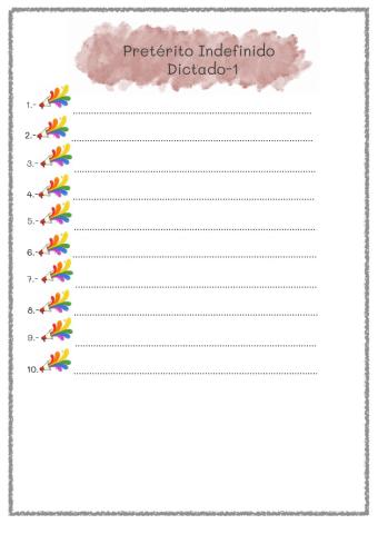 Pretérito Dictado-1
