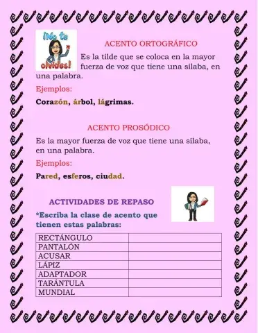 Acento Ortográfico y Prosódico