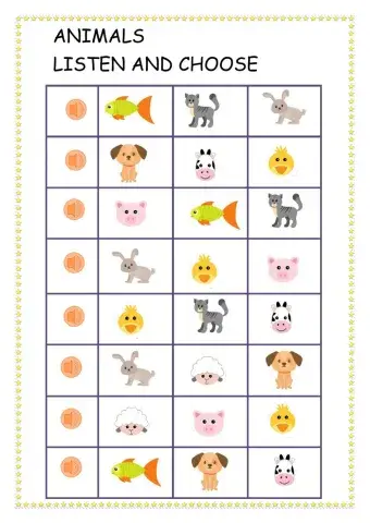 Animals listen and choose