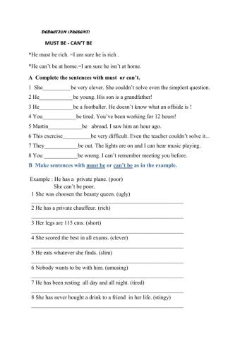 Dedudction (PresenT)