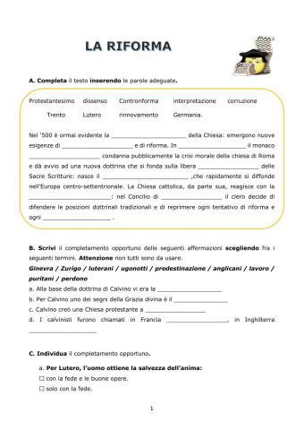 Riforma e Controriforma