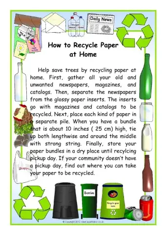 How to recylce paper at home