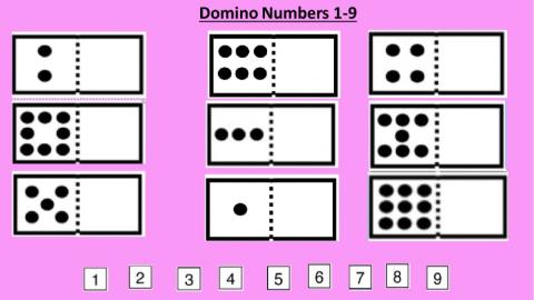 Domino Numbers 1-9