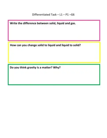 Lesson 1: Properties of Matter
