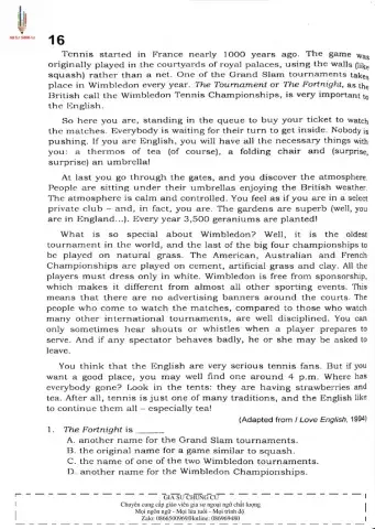 Trắc nghiệm Kỹ năng đọc hiểu Tiếng Anh số 06