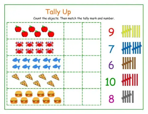 Tally Marks and Numbers 6-10 DJ